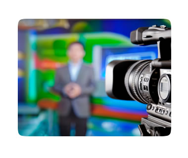 Recording a promotional shoot